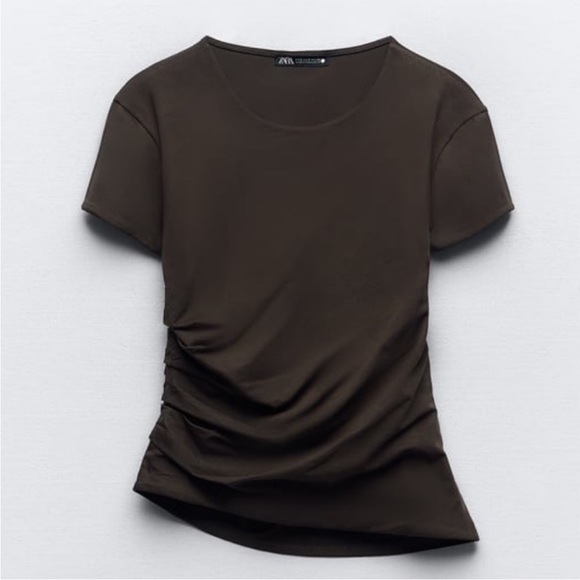 🌓Firm Price🌗Zara Draped Cotton top - Picture 1 of 10
